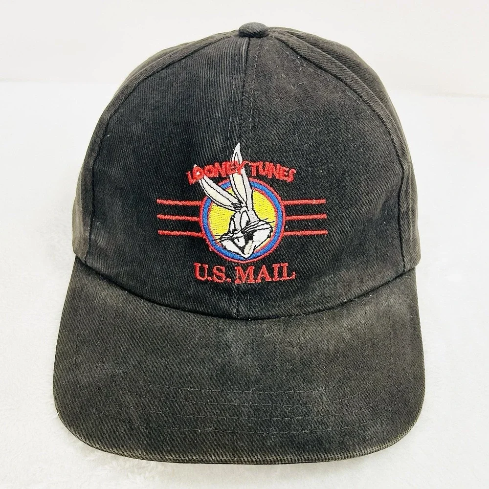 Looney Tunes U.S. Mail Bugs Bunny Vintage Made in‎ USA Hat Cap Adjustable Snap